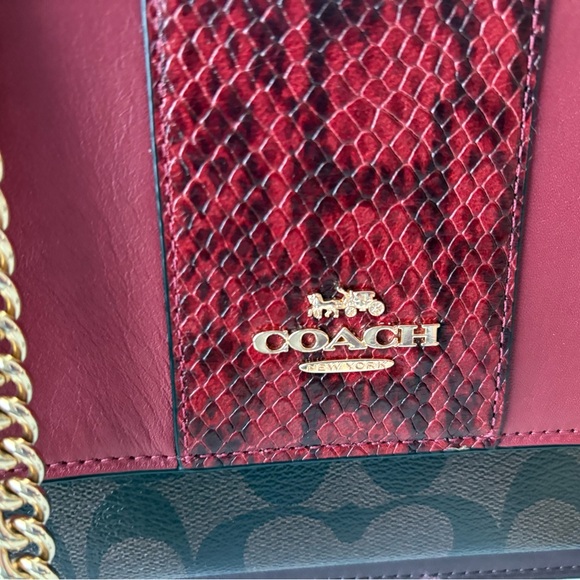 Coach Klare Crossbody Colorblock Signature Canvas Chain/leather strap - Picture 2 of 11